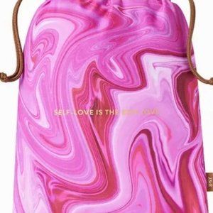 🌈 5/$30 IPSY Valentine's Pink Glam Bag Drawstring Self Love Cosmetic Makeup